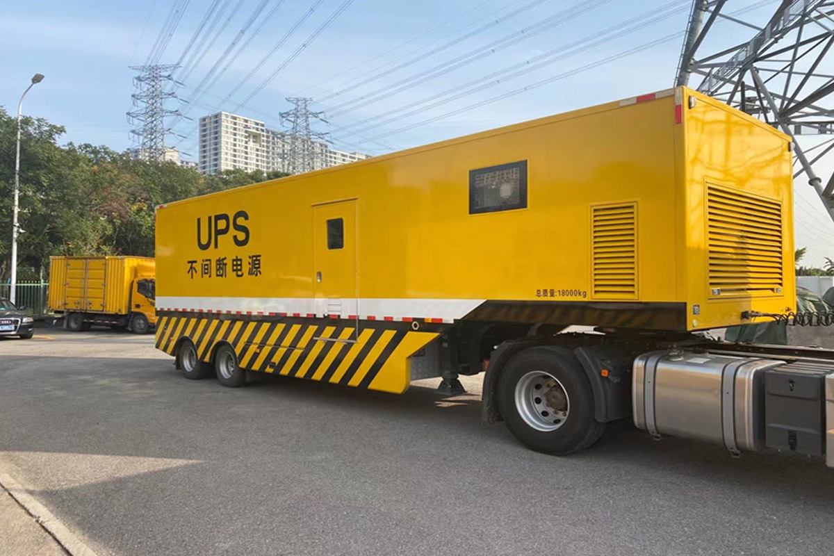 建平发电机租赁施工现场